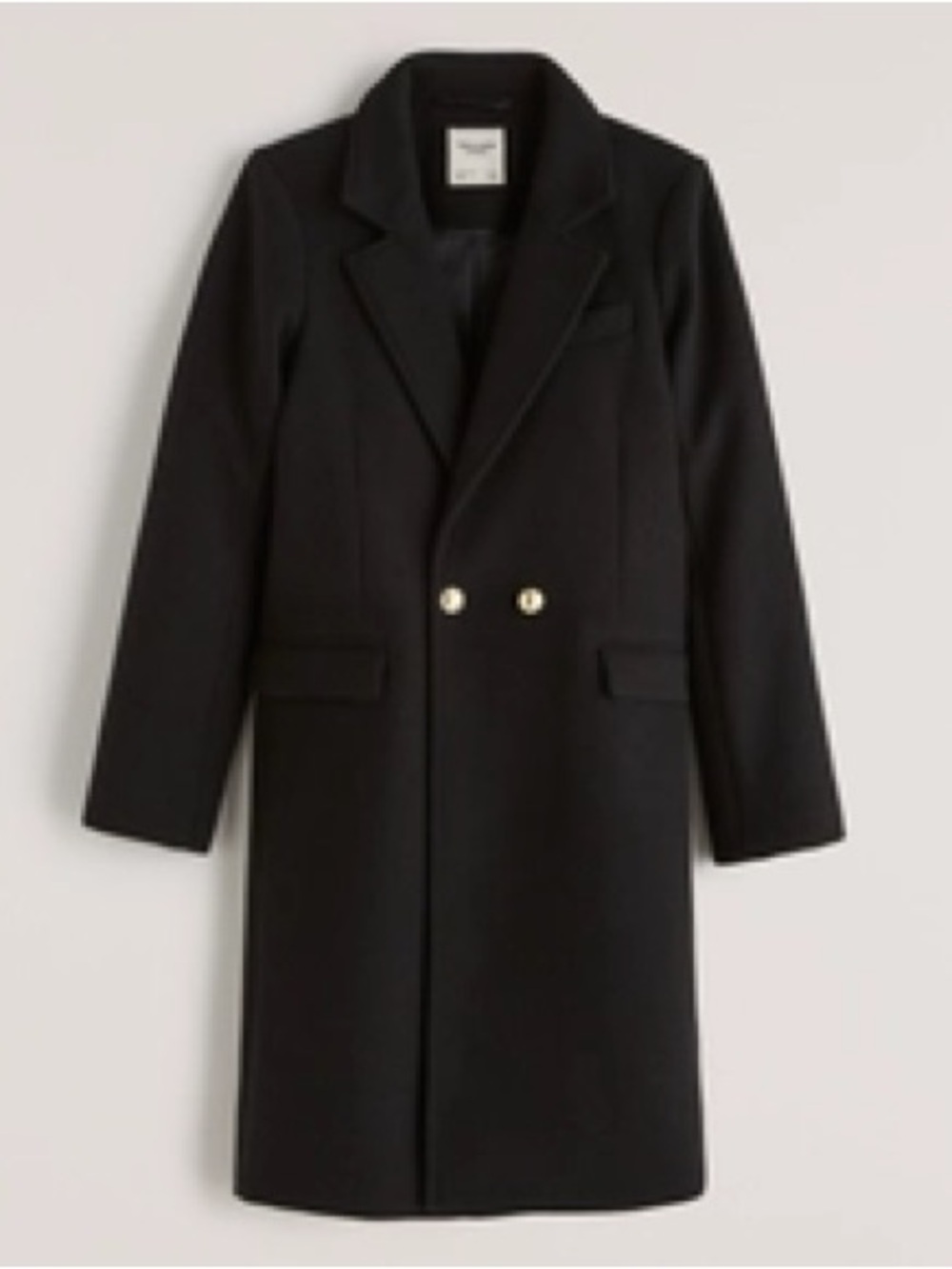 Abercrombie & Fitch Tailored Wool-Blend Dad Coat